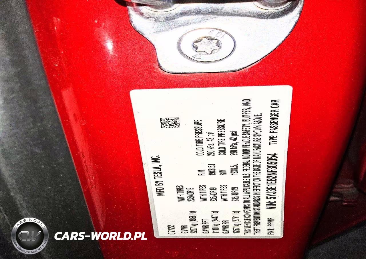 2022 Tesla Model 3 VIN:5YJ3E1EB2NF305054 - 13
