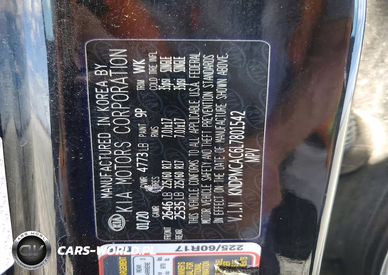2020 Kia Sportage Lx VIN:KNDPMCAC6L7801542 - 13