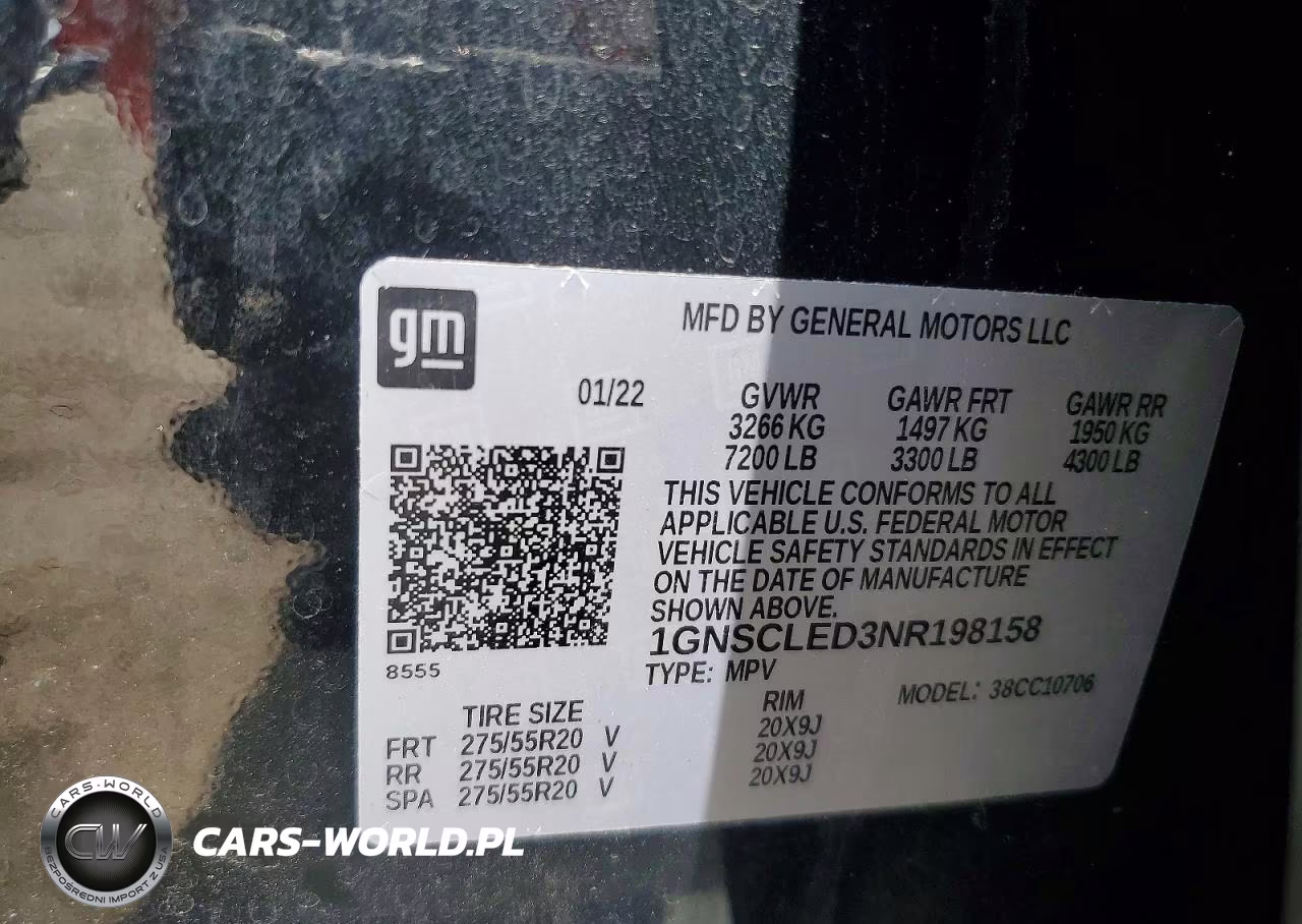2022 Chevrolet Tahoe C1500 VIN:1GNSCLED3NR198158 - 13