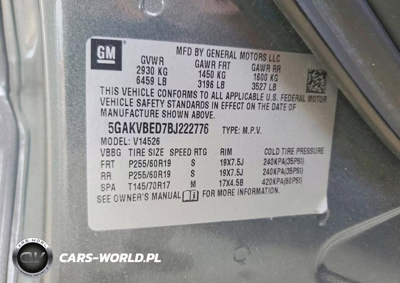 2011 Buick Enclave Cxl VIN:5GAKVBED7BJ222776 - 13