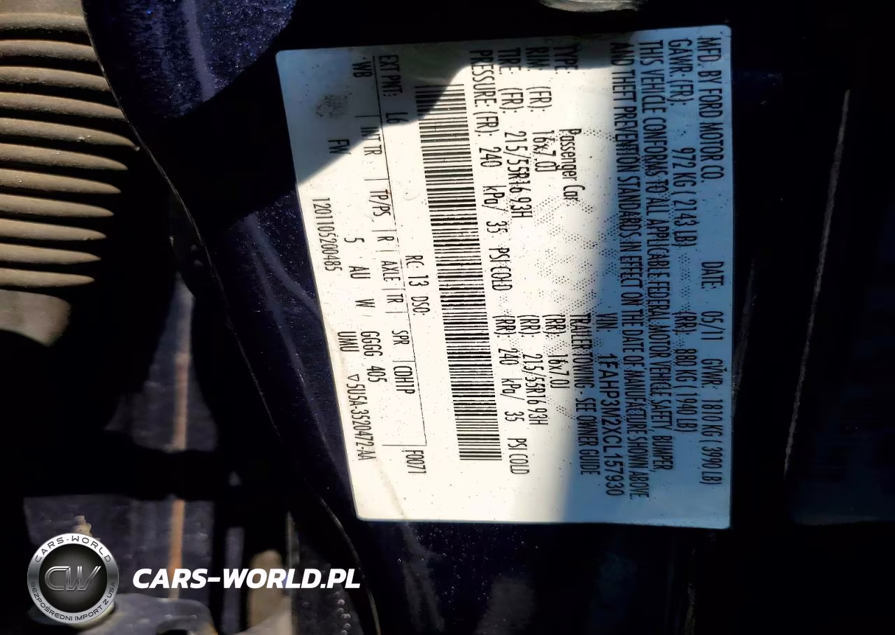 2012 Ford Focus Sel VIN:1FAHP3M2XCL157930 - 13