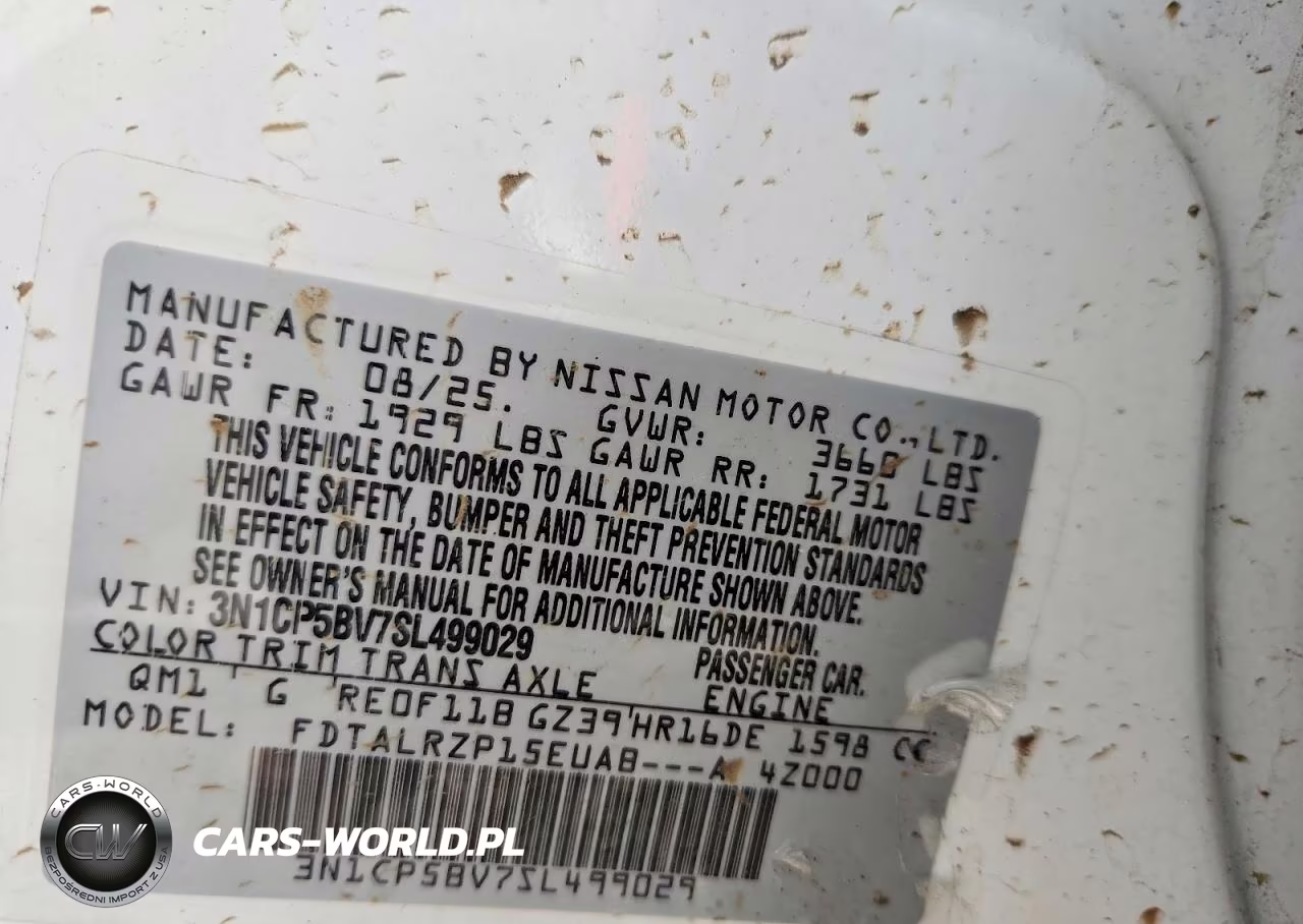 2025 Nissan Kicks Play S VIN:3N1CP5BV7SL499029 - 12