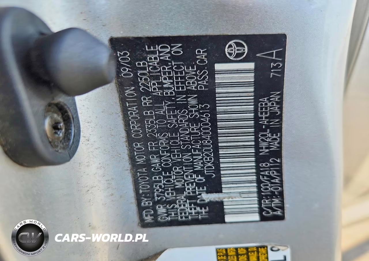 2004 Toyota Prius Base VIN:JTDKB20U840004613 - 12