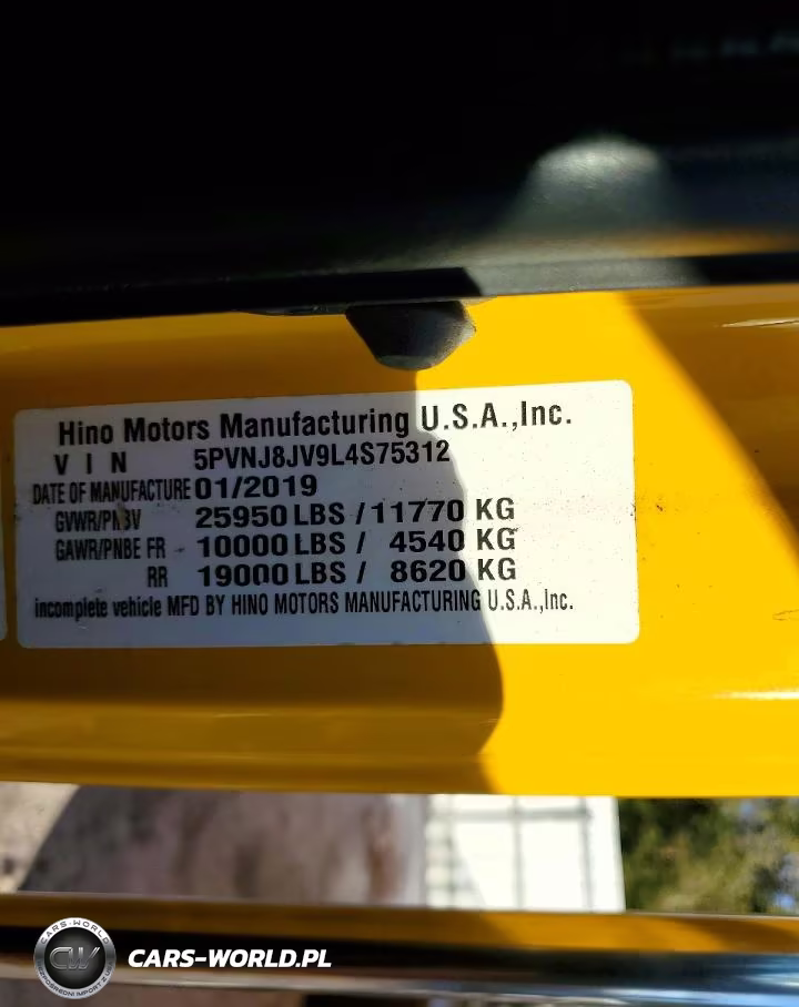 2020 Hino Conventional Type Truck VIN:5PVNJ8JV9L4S75312 - 13