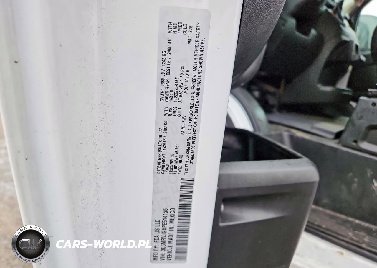 2023 Ram Promaster 3500 Utility - Service Van VIN:3C6MRVJGXPE514155 - 13