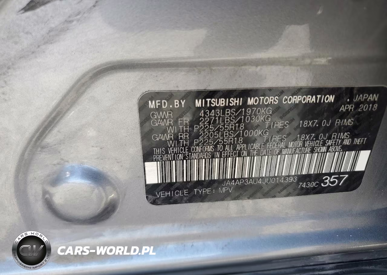 2018 Mitsubishi Outlander Sport Es VIN:JA4AP3AU4JU014393 - 13