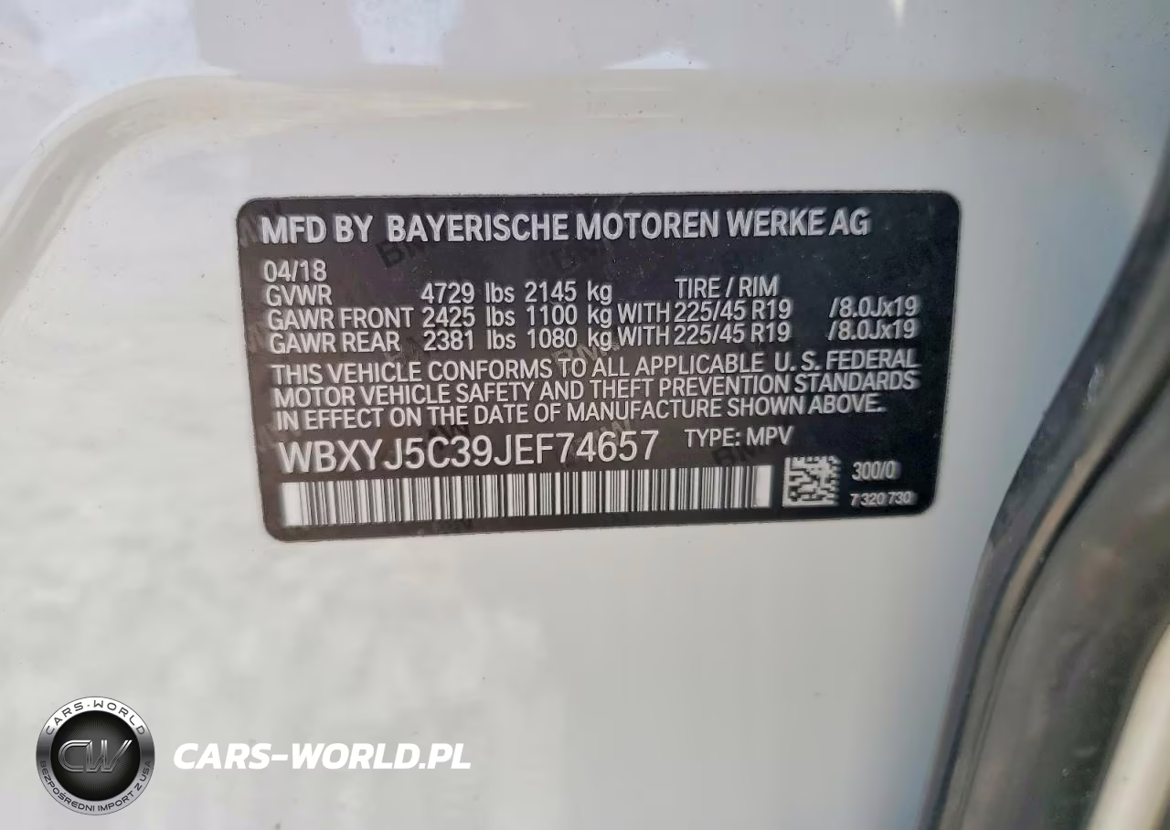 2018 BMW X2 xDrive28I VIN:WBXYJ5C39JEF74657 - 13