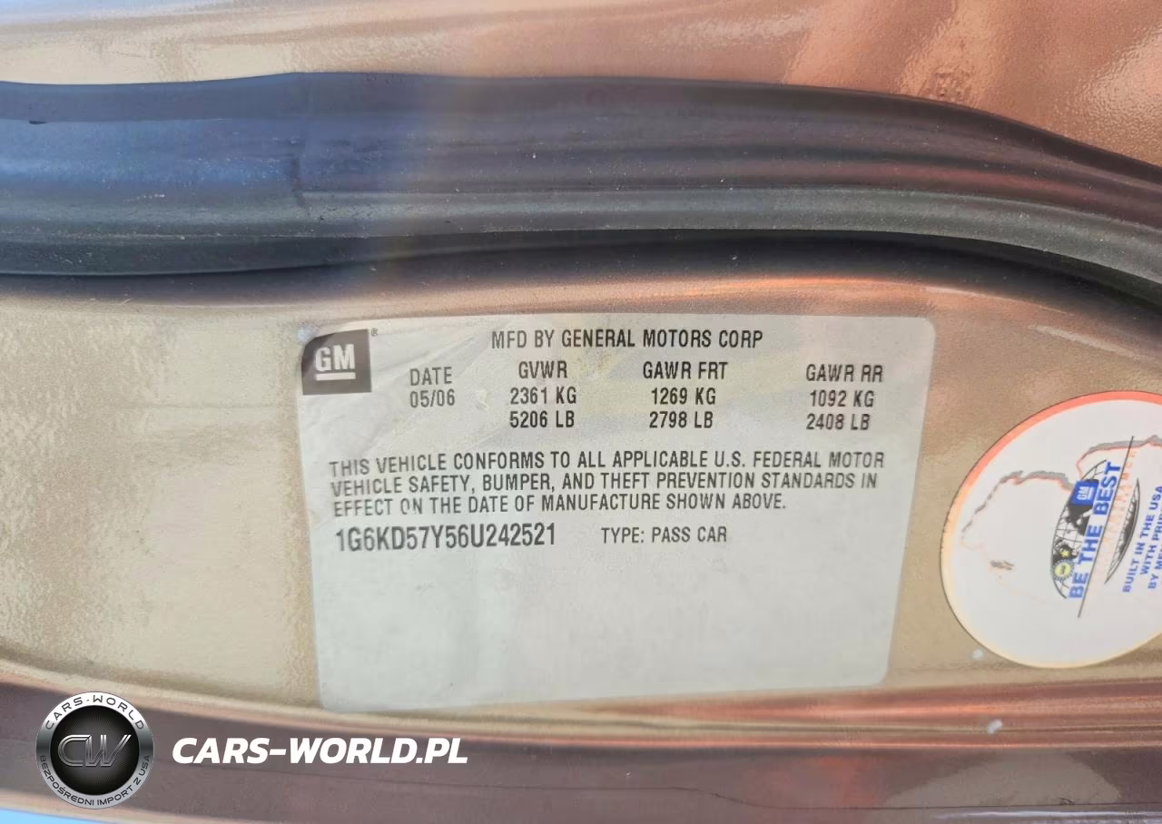 2006 Cadillac Dts VIN:1G6KD57Y56U242521 - 12