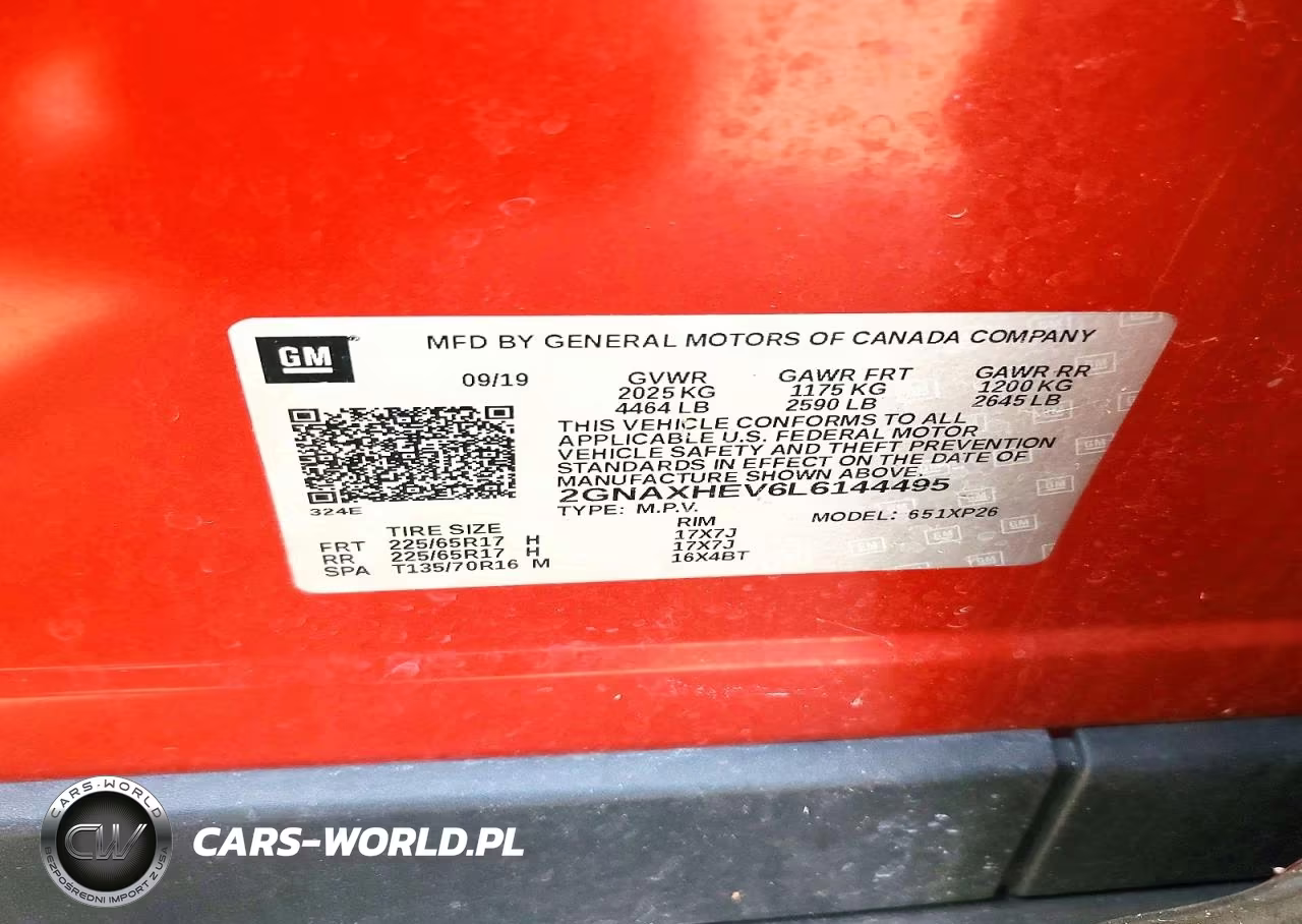 2020 Chevrolet Equinox Ls VIN:2GNAXHEV6L6144495 - 13