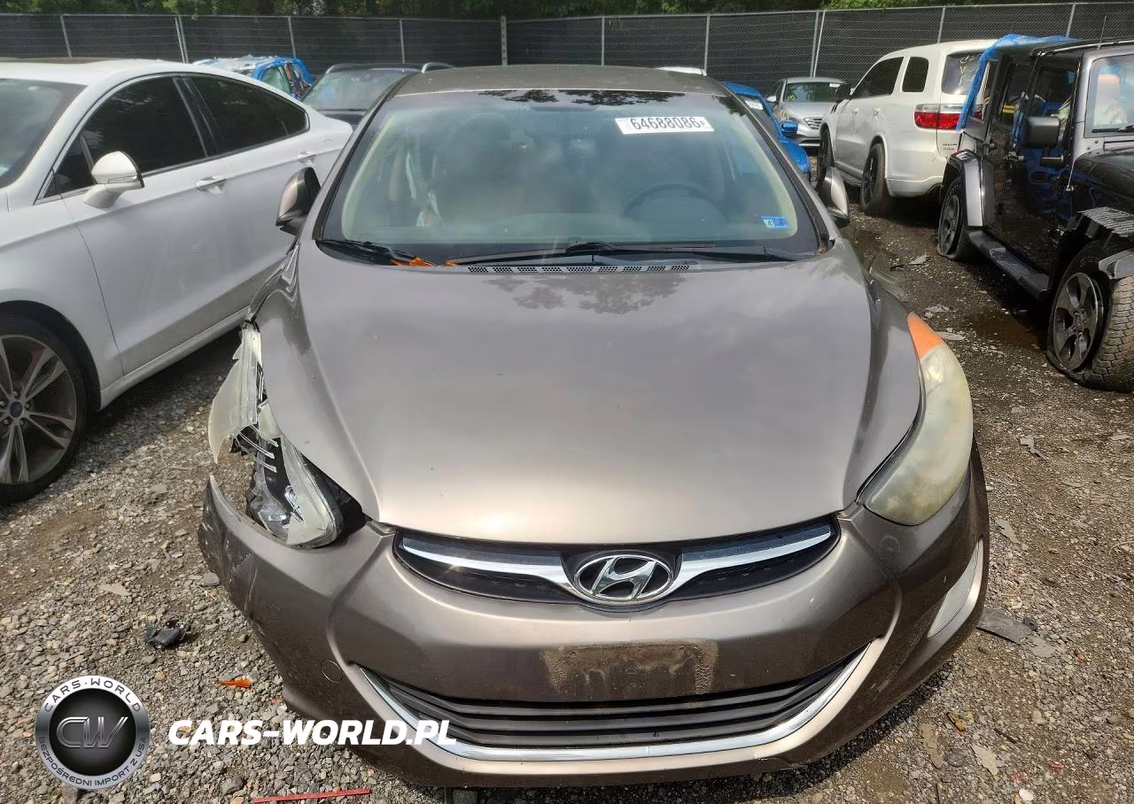 2012 Hyundai Elantra Gls VIN:5NPDH4AEXCH122447 - 5