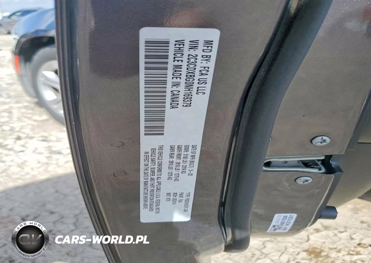 2022 Dodge Charger Sxt VIN:2C3CDXBG0NH169379 - 12