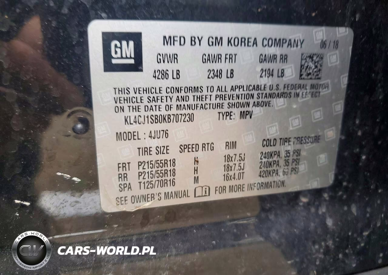 2019 Buick Encore Sport Touring VIN:KL4CJ1SB0KB707230 - 13