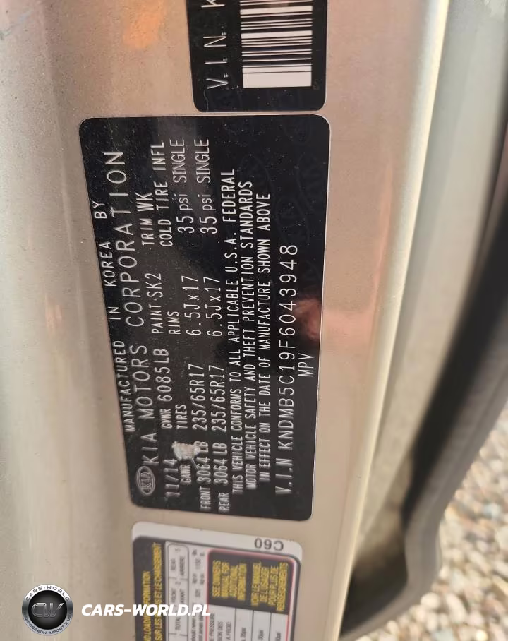 2015 Kia Sedona Lx VIN:KNDMB5C19F6043948 - 13