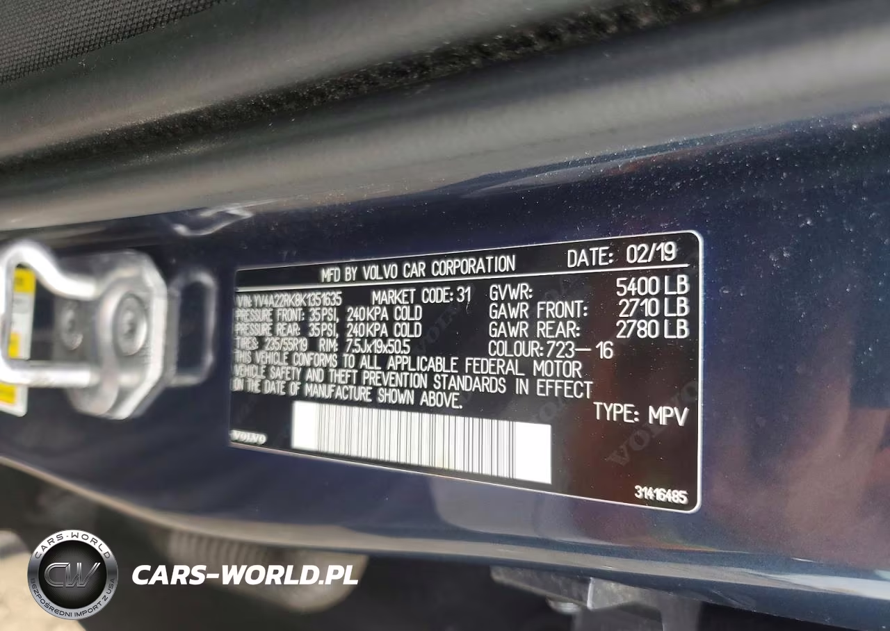 2019 Volvo Xc60 T6 VIN:YV4A22RK8K1351635 - 13