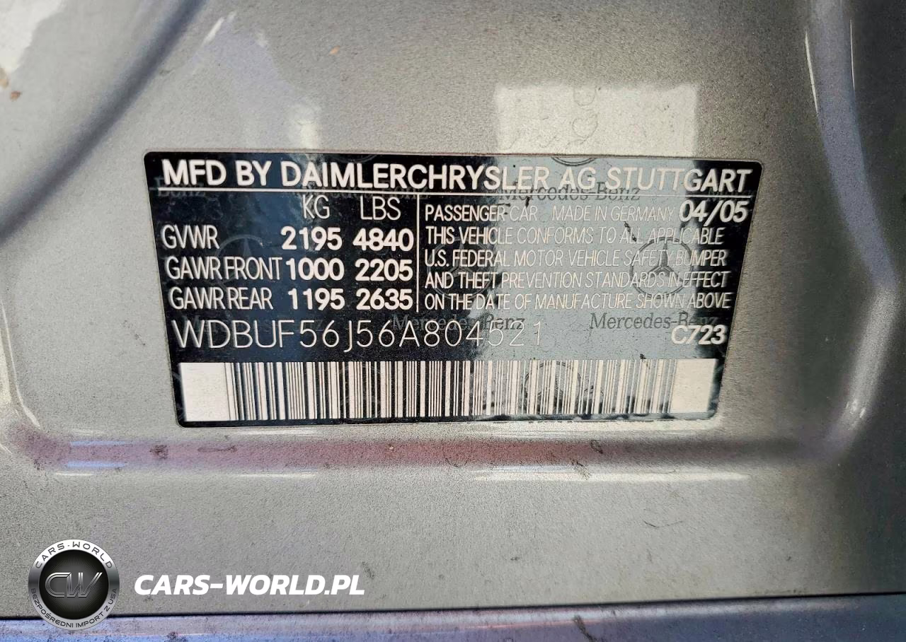 2006 Mercedes-Benz E 350 VIN:WDBUF56J56A804521 - 12