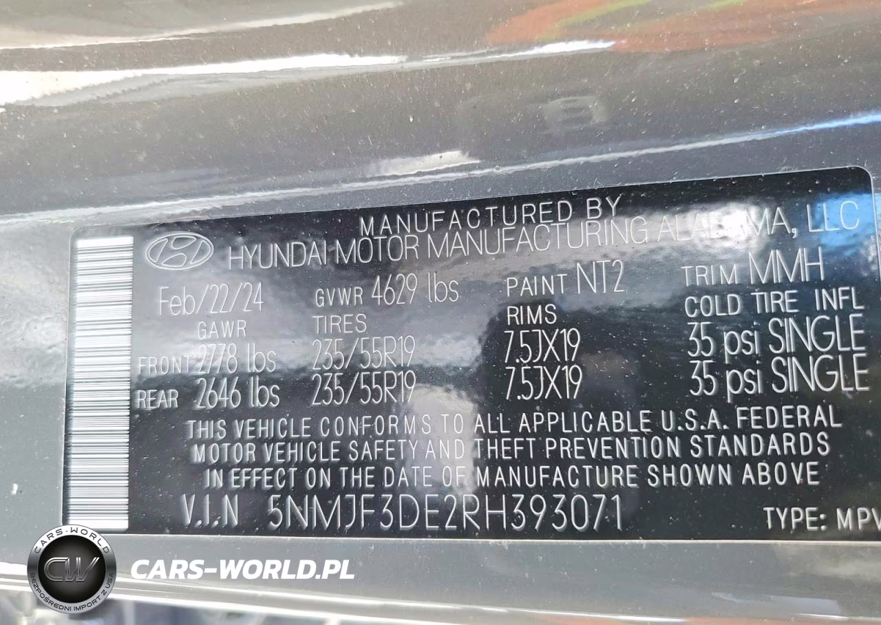 2024 Hyundai Tucson Sel VIN:5NMJF3DE2RH393071 - 13
