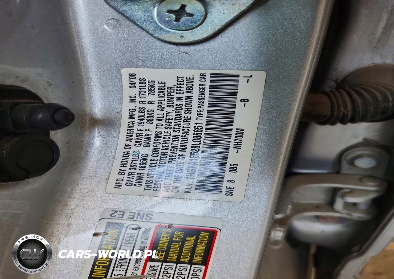 2008 Honda Civic Lx VIN:1HGFA16528L086651 - 12