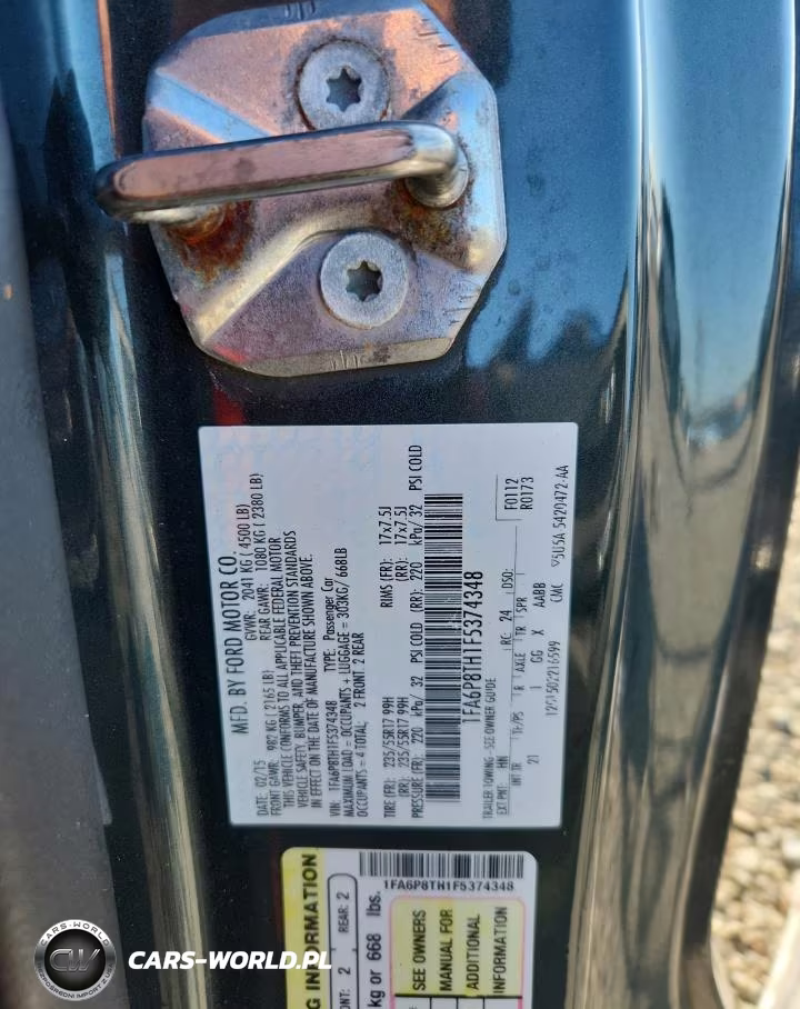 2015 Ford Mustang VIN:1FA6P8TH1F5374348 - 13