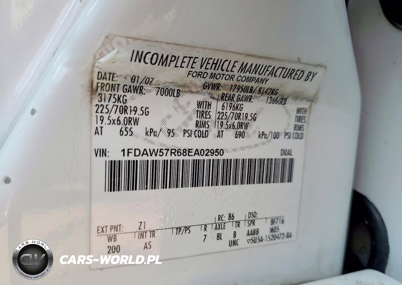 2008 Ford F550 Super Duty VIN:1FDAW57R68EA02950 - 12