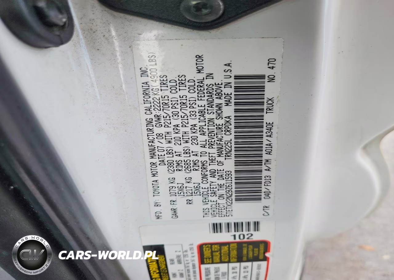 2009 Toyota Tacoma Base VIN:5TETX22N29Z611593 - 12