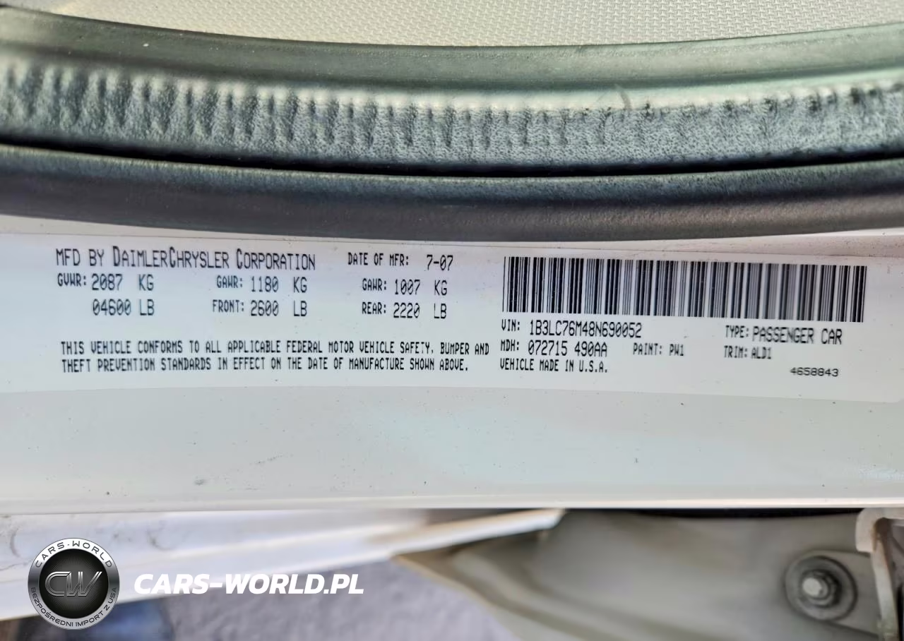 2008 Dodge Avenger R-T VIN:1B3LC76M48N690052 - 12