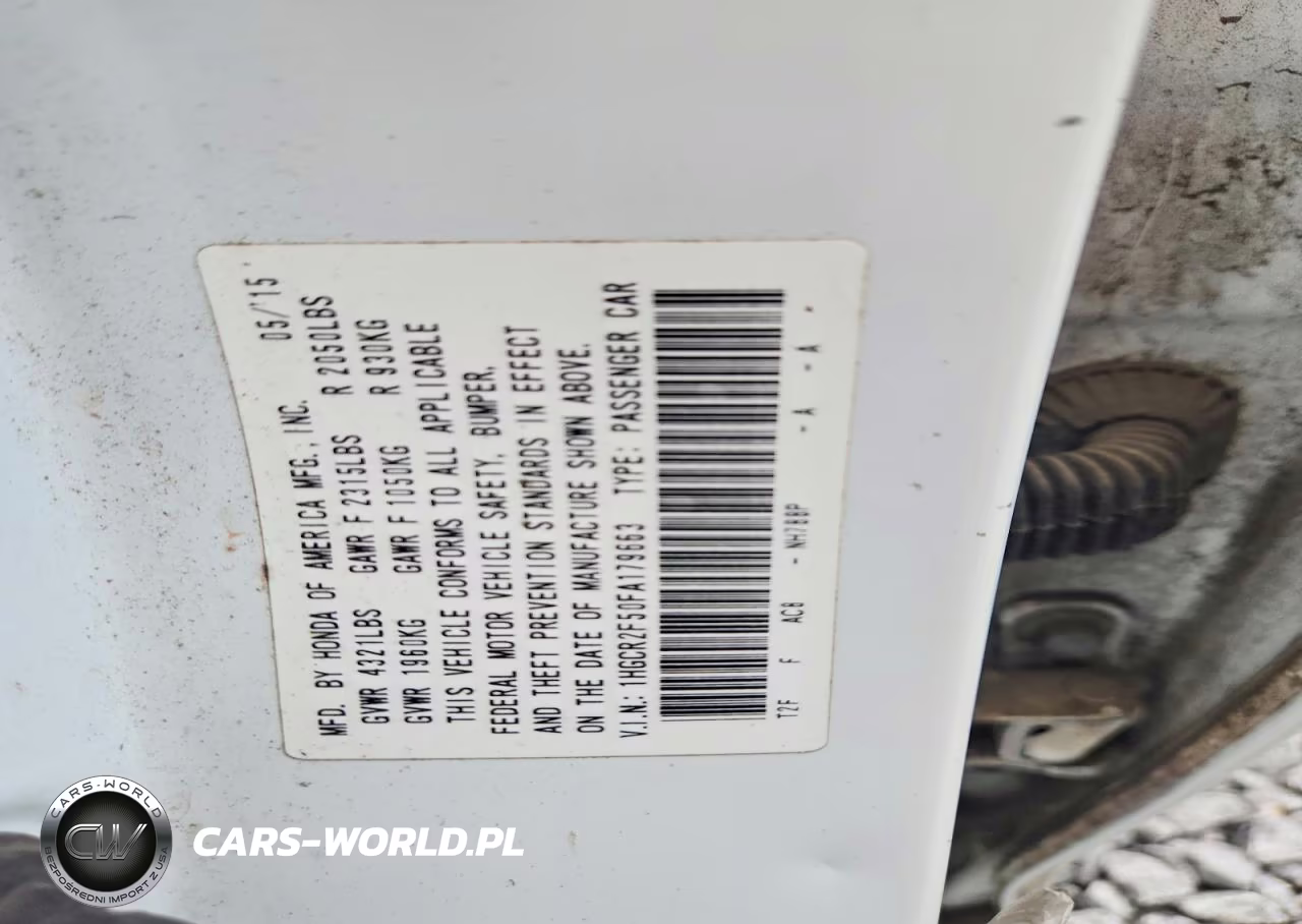 2015 Honda Accord Sport VIN:1HGCR2F50FA179663 - 12