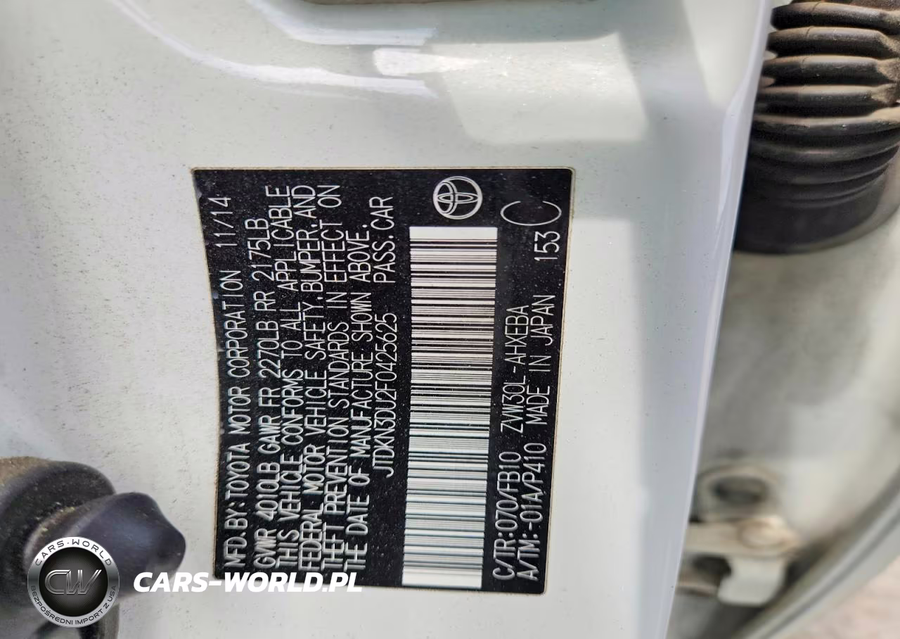 2015 Toyota Prius Two VIN:JTDKN3DU2F0425625 - 12
