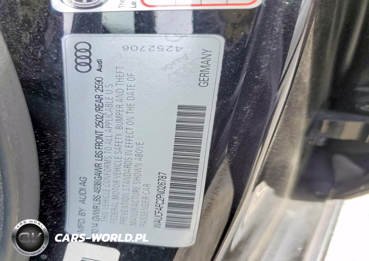 2015 Audi A6 Premium VIN:WAUCFAFC2FN026787 - 12