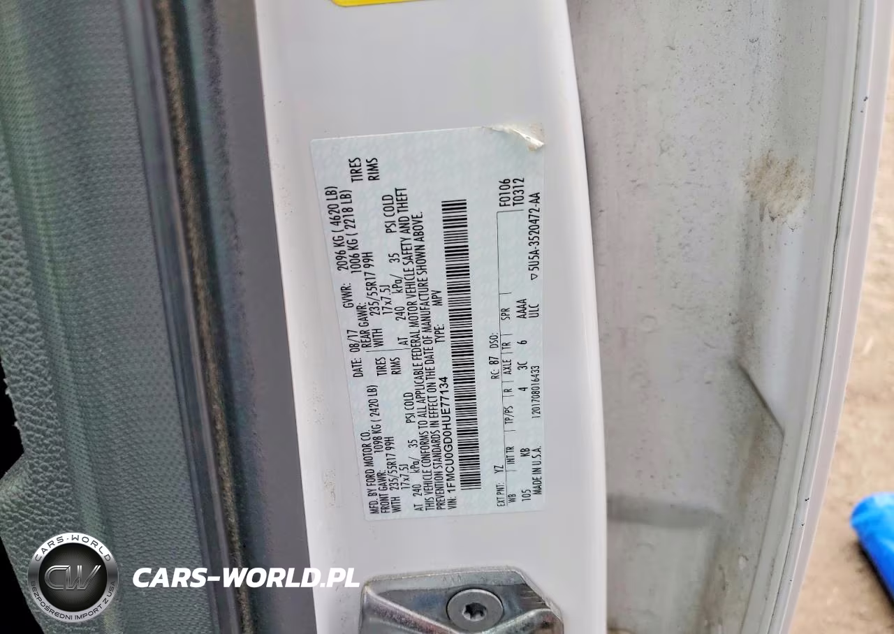 2017 Ford Escape VIN:1FMCU0GD0HUE77134 - 12
