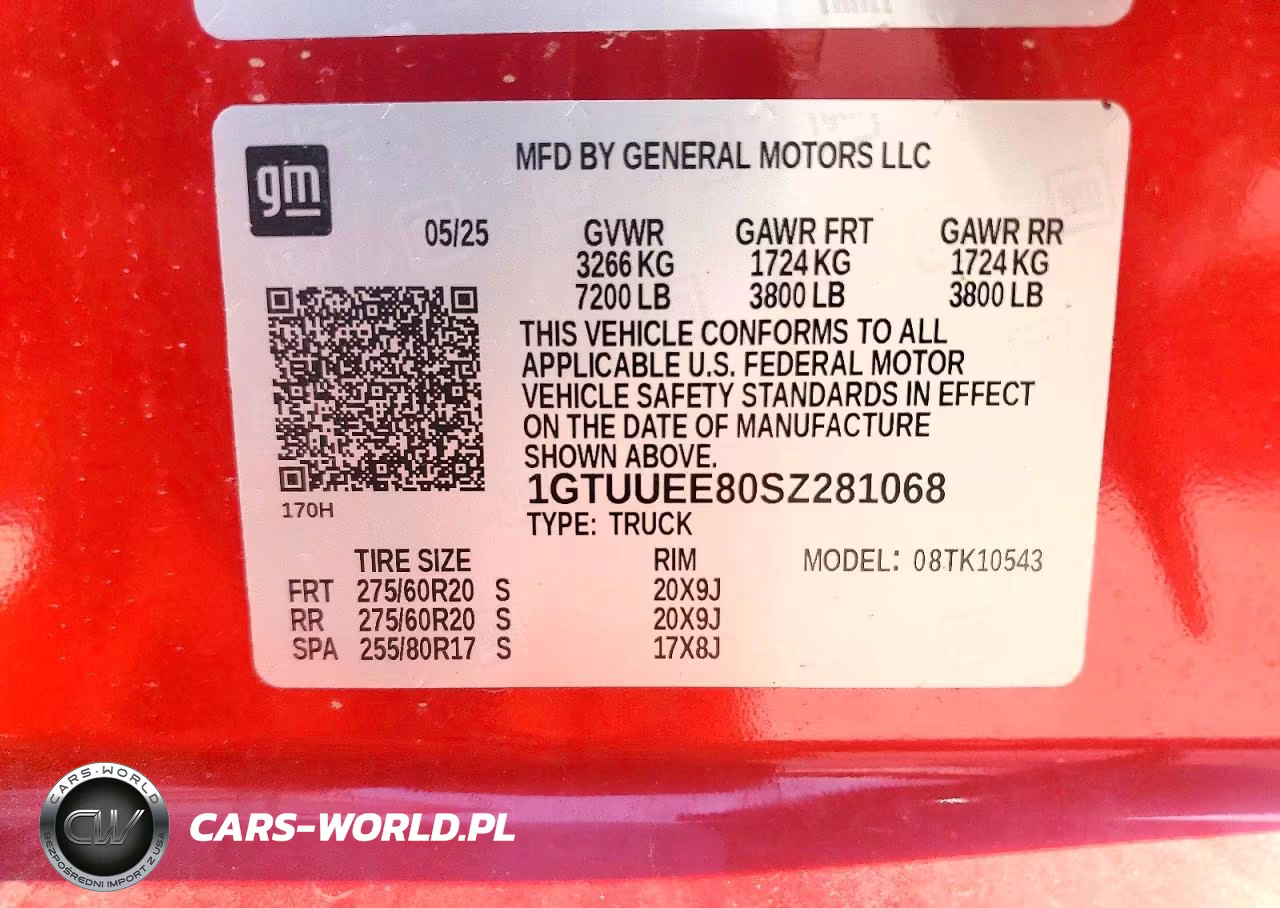 2025 GMC Sierra K1500 At4 VIN:1GTUUEE80SZ281068 - 12