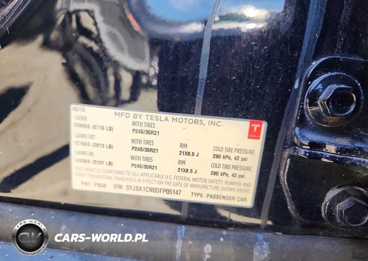 2013 Tesla Model S VIN:5YJSA1CN0DFP05147 - 12
