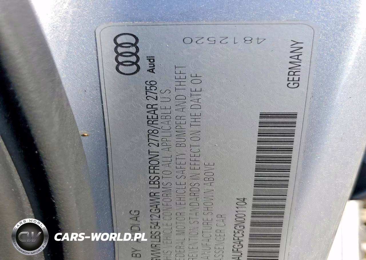 2016 Audi A6 Premium Plus VIN:WAUFGAFC5GN001104 - 12