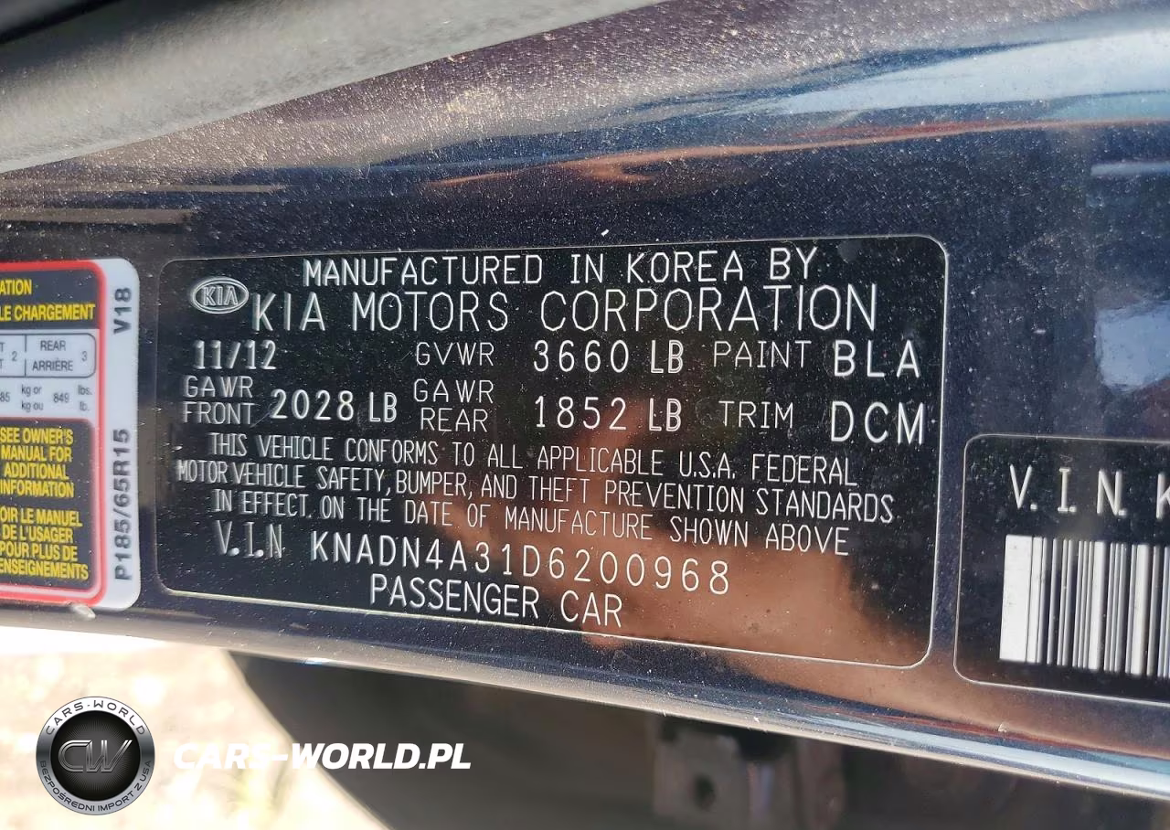 2013 Kia Rio Ex VIN:KNADN4A31D6200968 - 12
