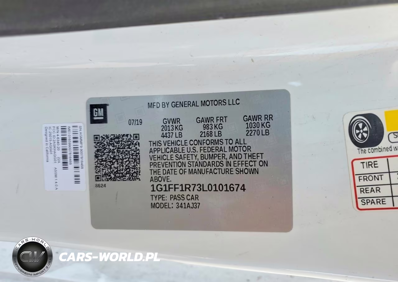 2020 Chevrolet Camaro Lz VIN:1G1FF1R73L0101674 - 12