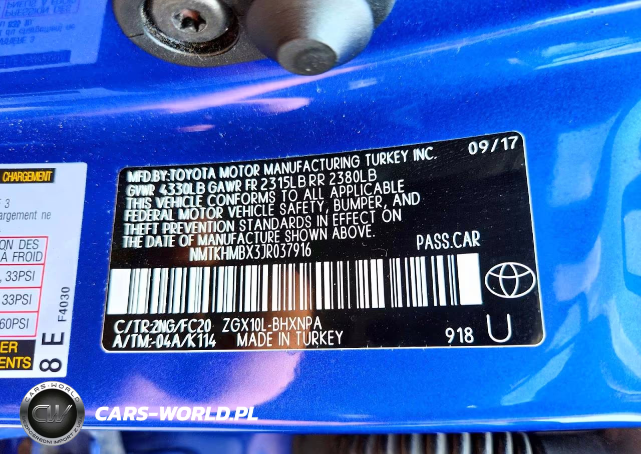 2018 Toyota C-Hr Xle Premium VIN:NMTKHMBX3JR037916 - 13
