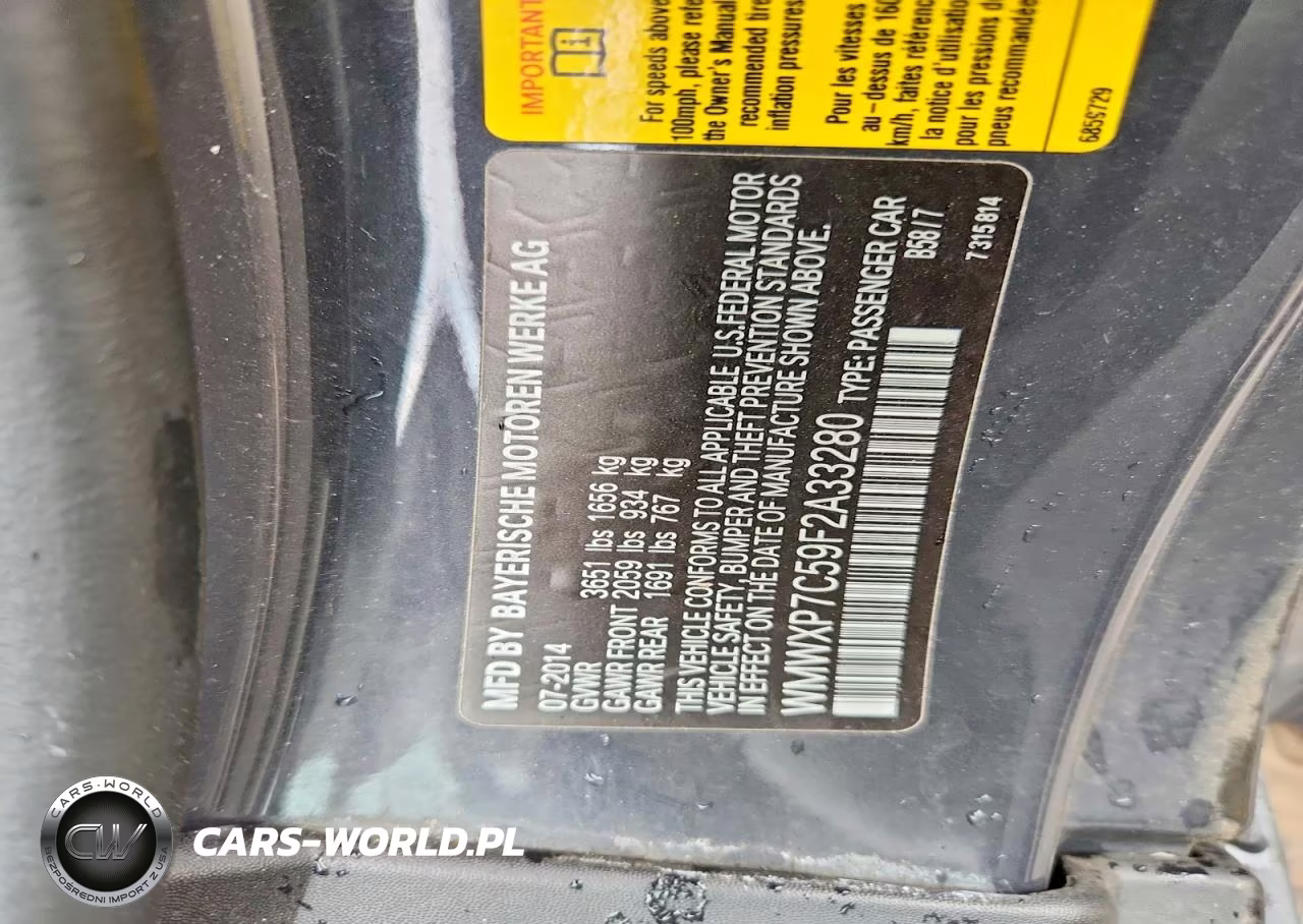 2015 Mini Cooper S VIN:WMWXP7C59F2A33280 - 12