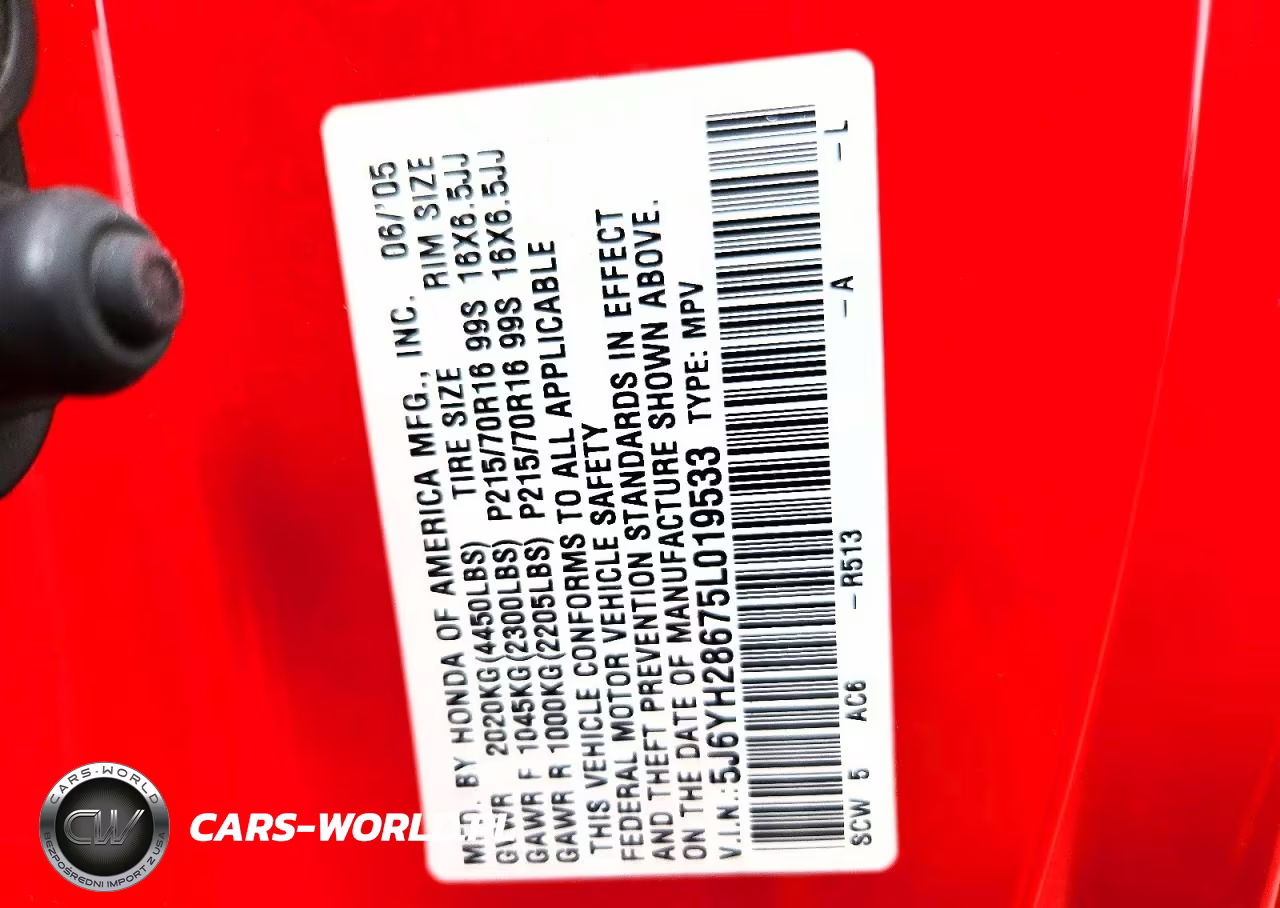 2005 Honda Element Ex VIN:5J6YH28675L019533 - 13