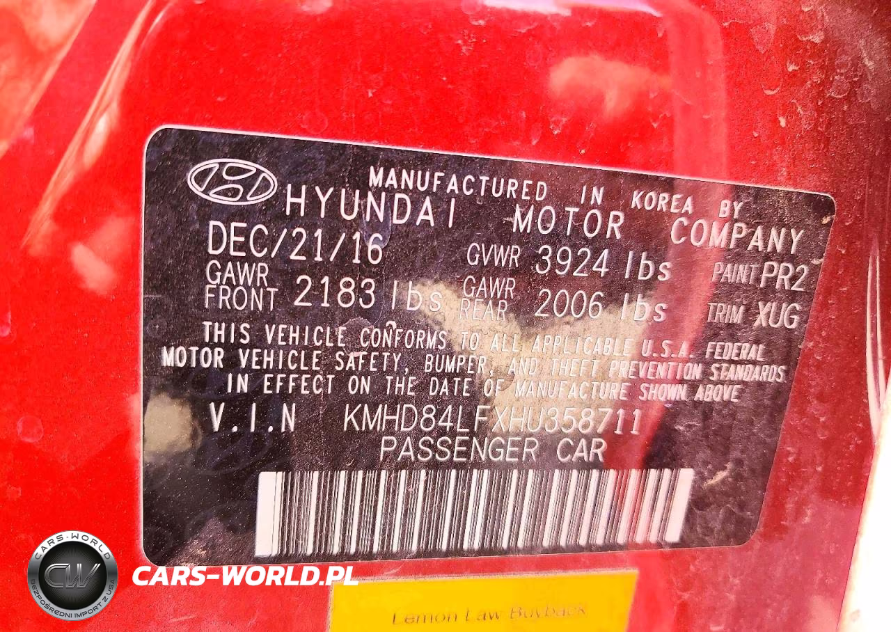 2017 Hyundai Elantra Value Edition VIN:KMHD84LFXHU358711 - 12