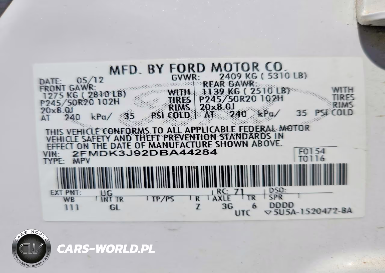 2013 Ford Edge Sel VIN:2FMDK3J92DBA44284 - 13