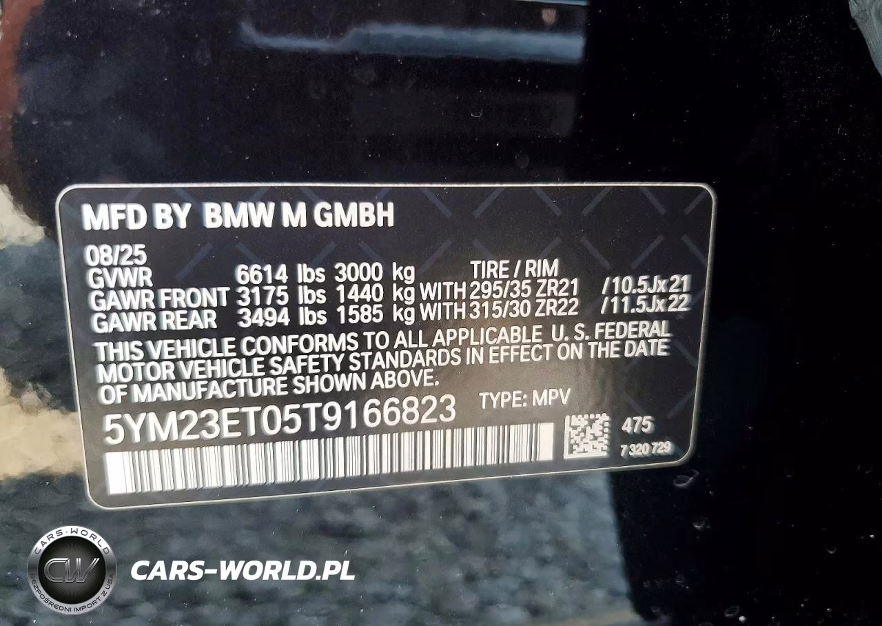 2026 BMW X6 M Competition VIN:5YM23ET05T9166823 - 13