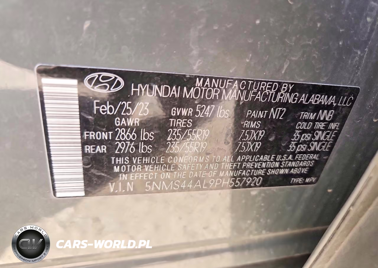 2023 Hyundai Santa Fe Limited VIN:5NMS44AL9PH557920 - 13