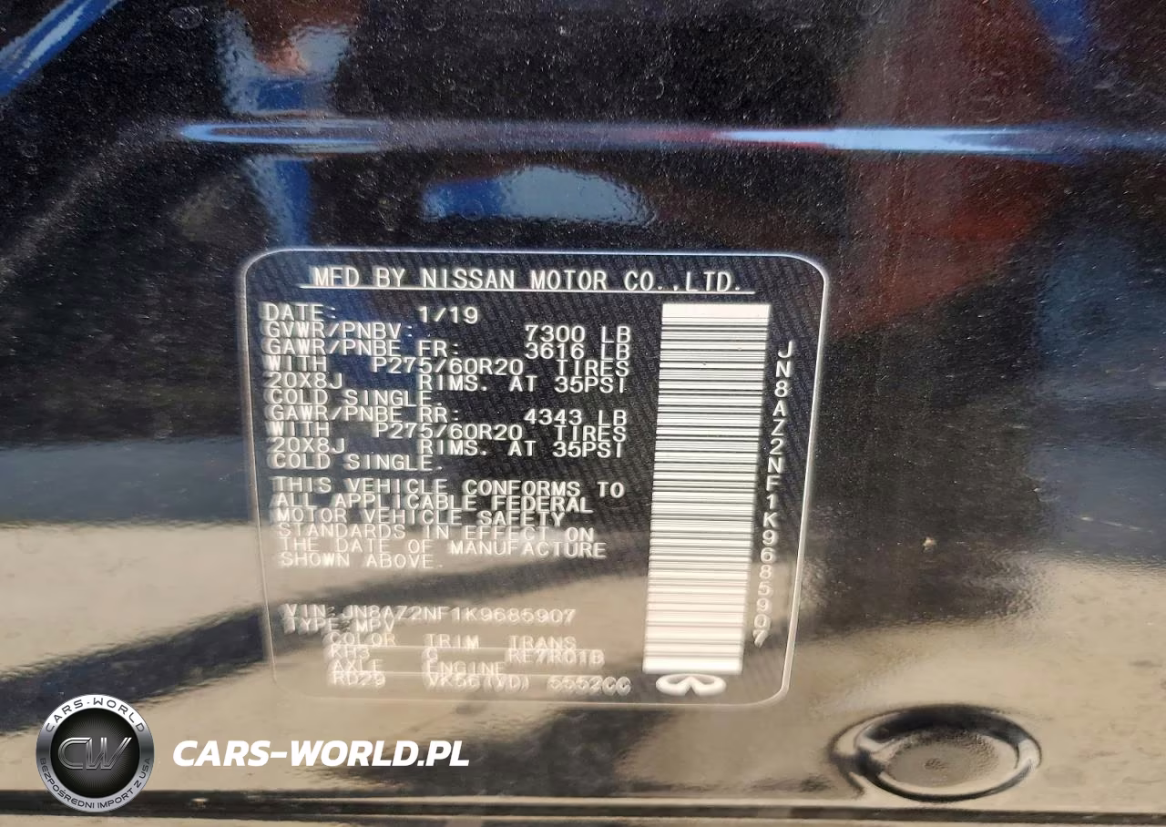 2019 Infiniti Qx80 Luxe VIN:JN8AZ2NF1K9685907 - 13