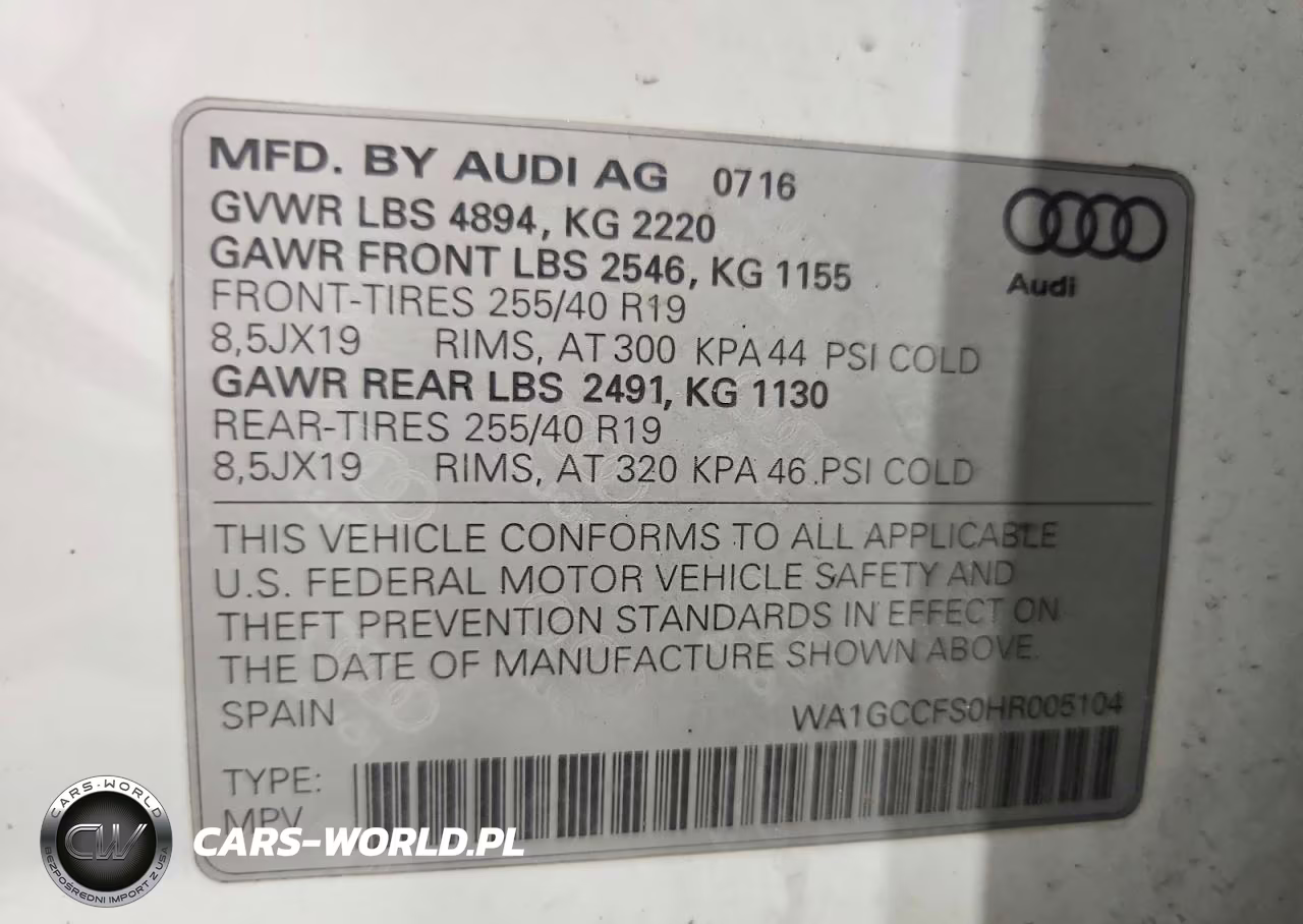 2017 Audi Q3 Prestige VIN:WA1GCCFS0HR005104 - 13