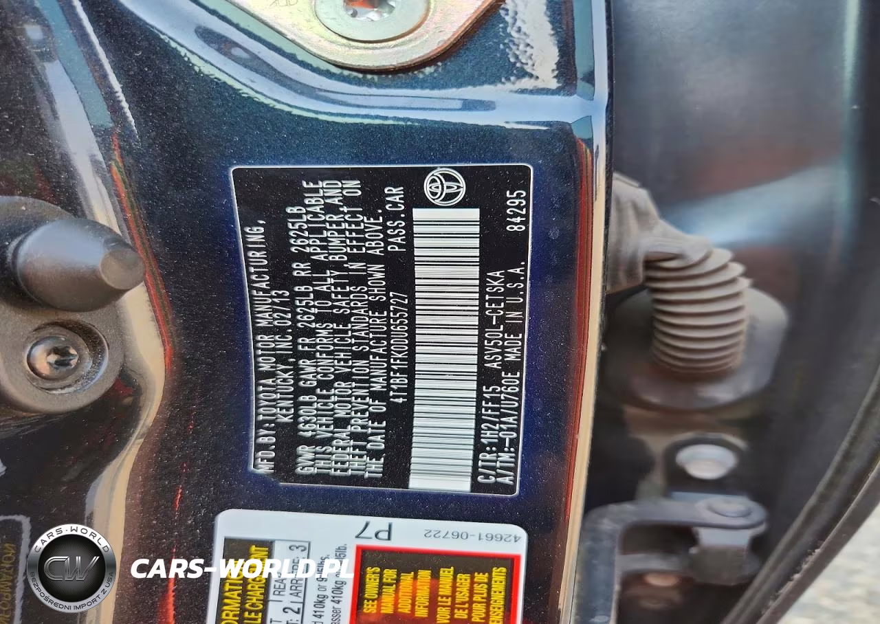 2013 Toyota Camry Se VIN:4T1BF1FK0DU655727 - 12