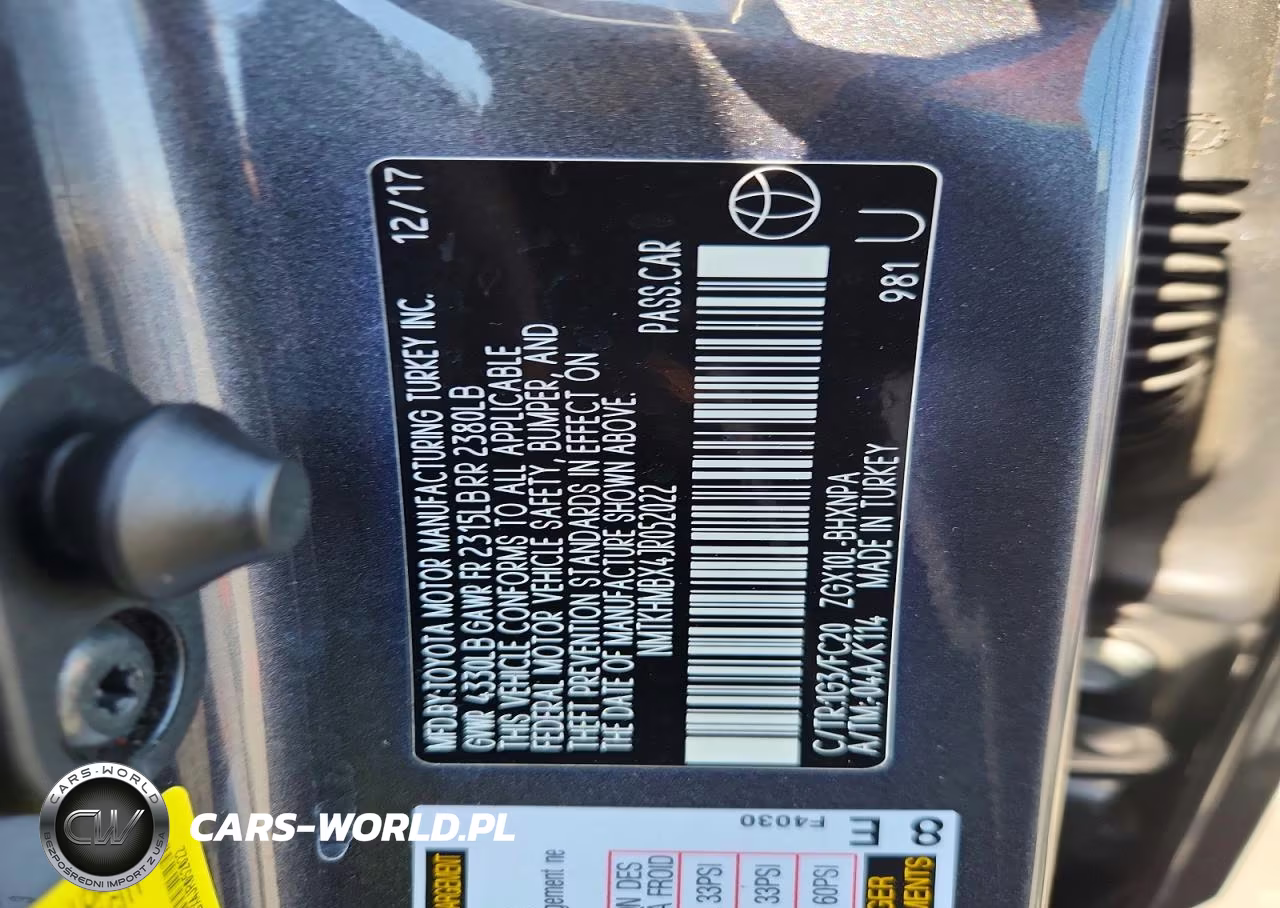 2018 Toyota C-Hr Xle Premium VIN:NMTKHMBX4JR052022 - 12