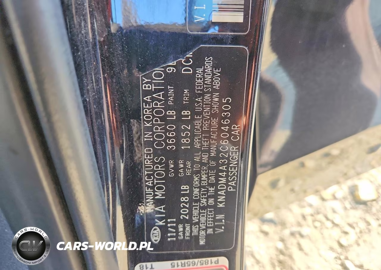 2012 Kia Rio Lx VIN:KNADM4A32C6046305 - 12