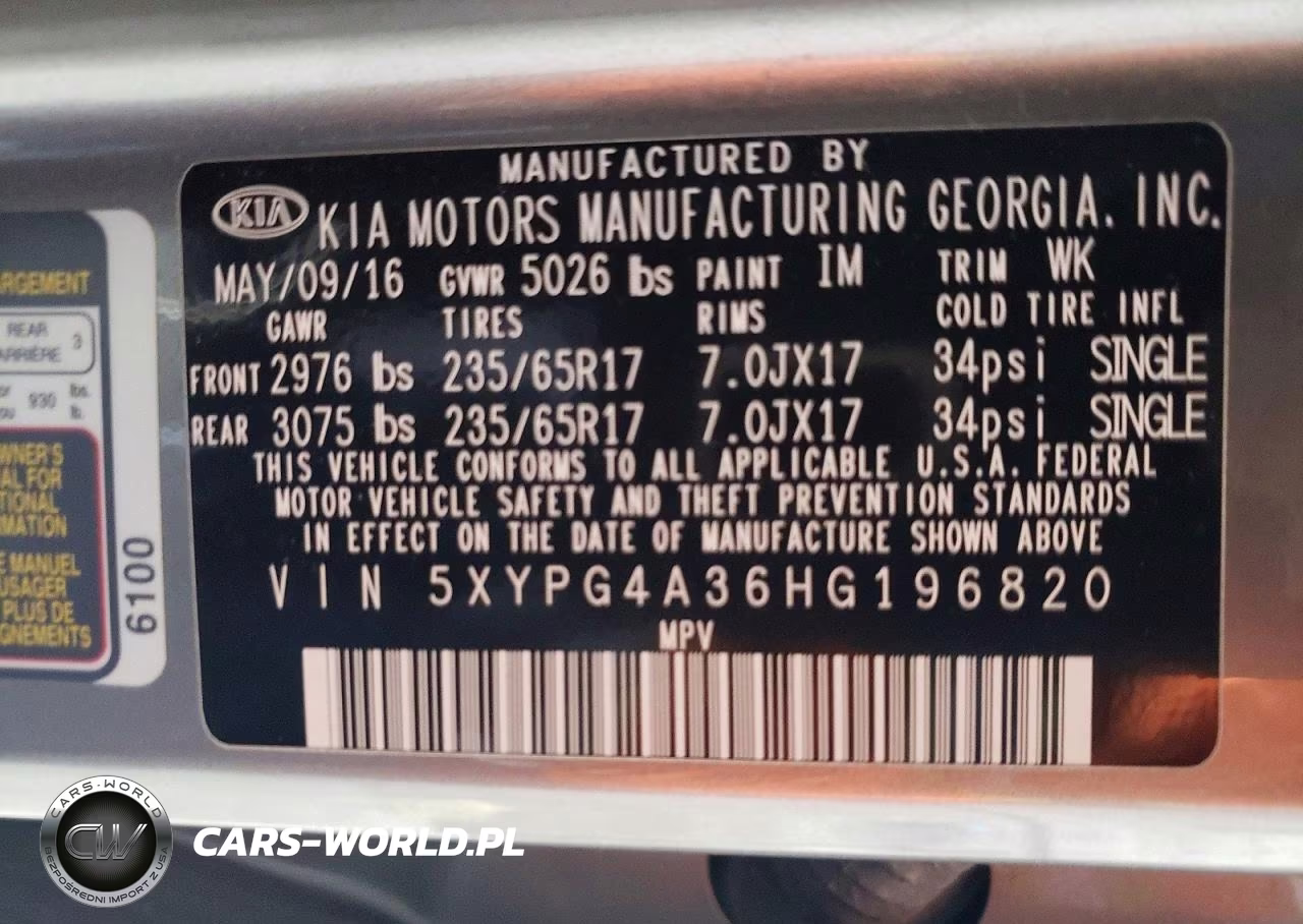 2017 Kia Sorento Lx VIN:5XYPG4A36HG196820 - 13