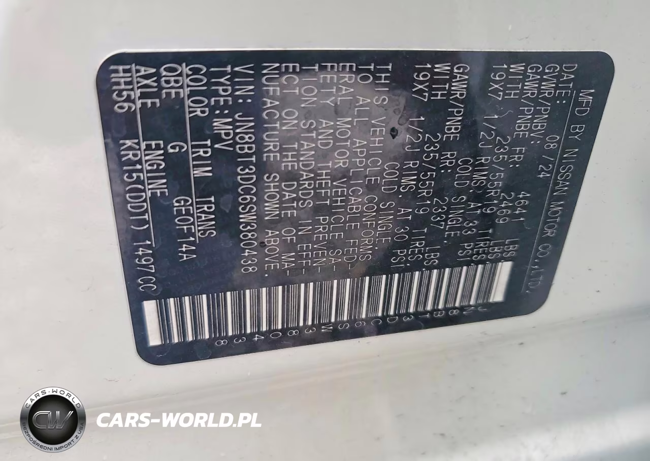 2025 Nissan Rogue Platinum VIN:JN8BT3DC6SW380438 - 13
