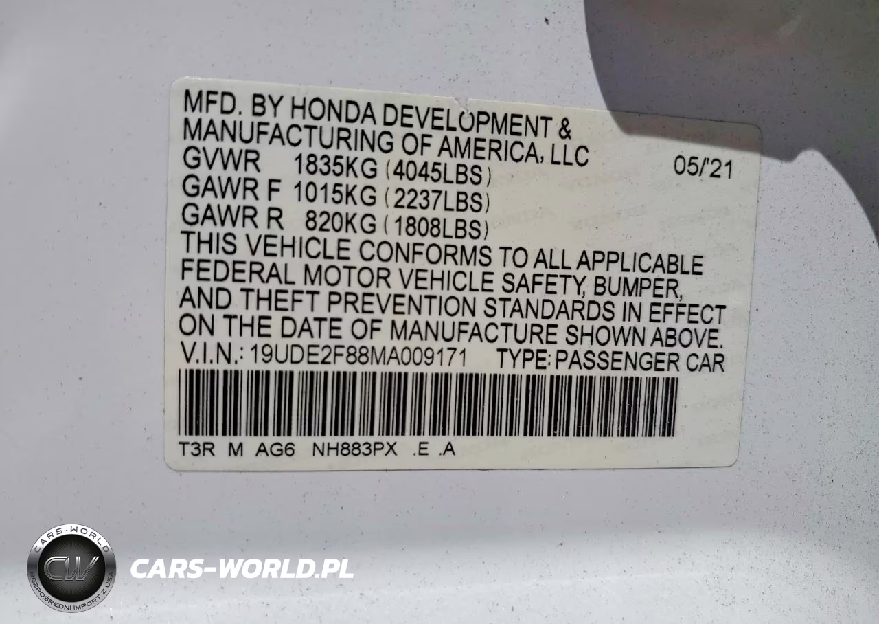 2021 Acura Ilx Premium A-Spec VIN:19UDE2F88MA009171 - 12