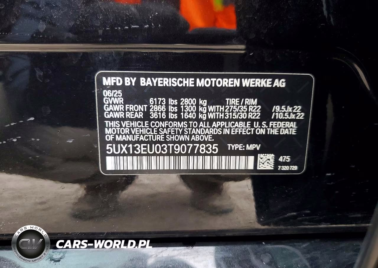 2026 BMW X5 Sdrive 40I VIN:5UX13EU03T9077835 - 13
